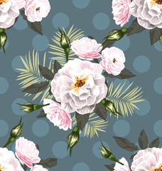 Wall Mural - rose seamless pattern7