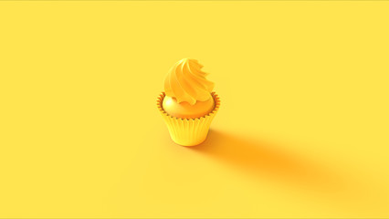 3 Black and Gold Luxury Small Muffin Cakes 3d illustration 3d render