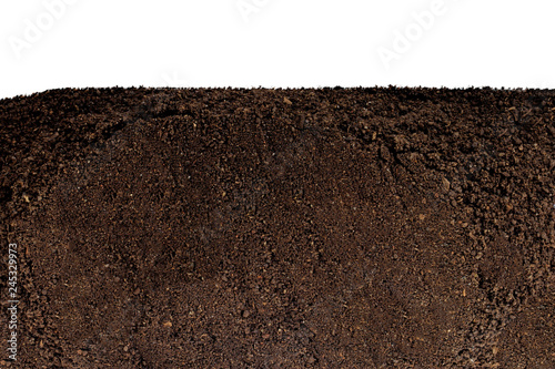 Fotomural ground isolated on white background