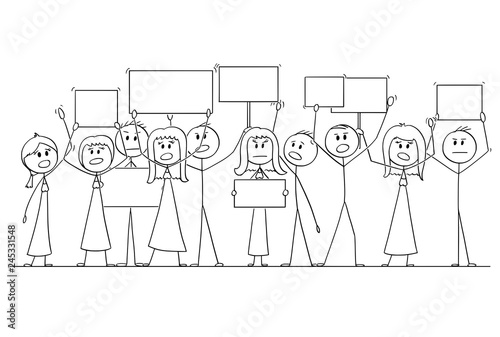 pics Protesters Drawing https stock adobe com de images cartoon stick figure isolated drawing or illustration of group or crowd of protesters protesting with empty signs ready for your text 245331548 start checkout 1 content id 245331548