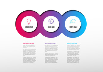 Poster - Multipurpose Infographic template with three elements