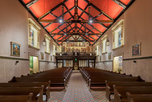 Interior Of The Historic Cathedral Basilica Of St. Augustine Of Saint Augustine, Florida