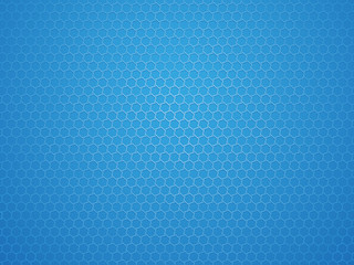 Wall Mural - abstract blue geometric hexagon background