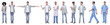 © ASDF - panoramic collage of young people leading a healthy lifestyle