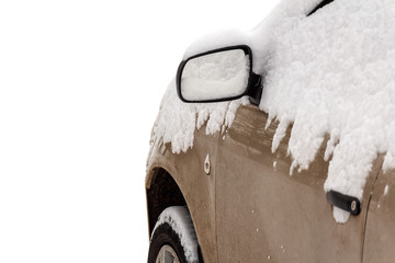 car in snow