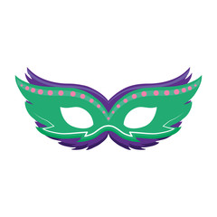 Poster - carnival mask accessory icon