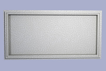 Poster - 3d rendering of framed stone plate
