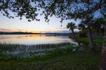 Sunset at George Lestrange Preserve, Fort Pierce, Florida