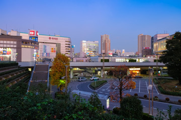 Canvas Print - 川口駅前 夕方