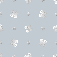 Shamrock wallpaper. St. Patrick s day vector seamless background with clover.