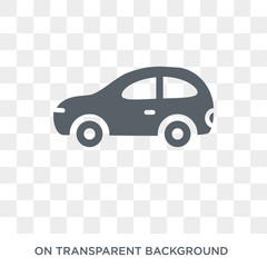 Wall Mural - compact car icon. compact car design concept from Transportation collection. Simple element vector illustration on transparent background.