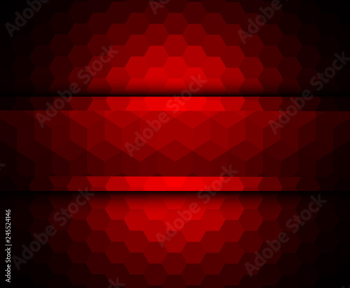 Abstract background red mosaic, interesting vector red texture background.
