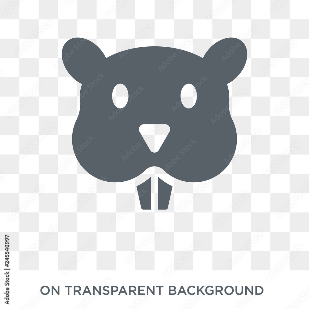 Groundhog icon. Trendy flat vector Groundhog icon on transparent ...