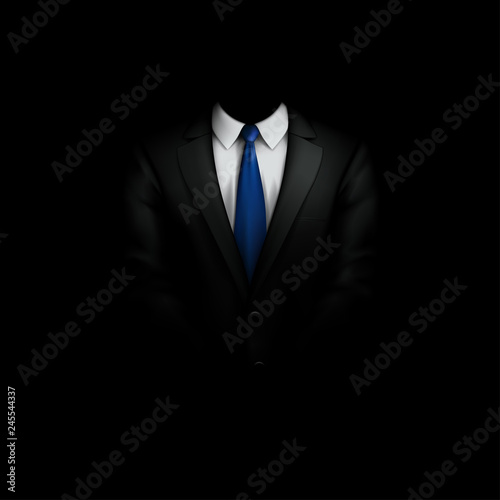 Fotografia  black suit with tie