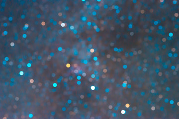 Wall Mural - Abstract blur bokeh. Dark sky, star bokeh.