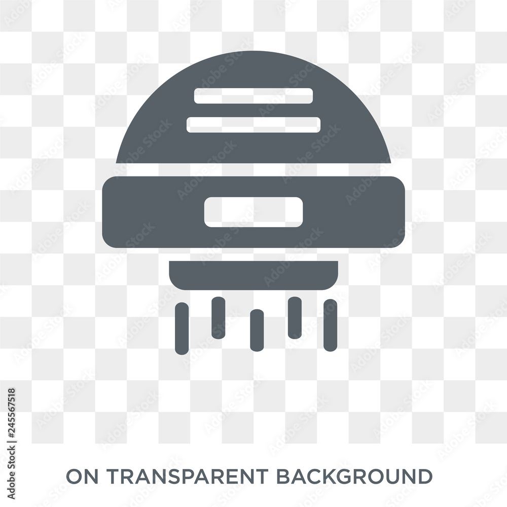 Hand dryer icon. Trendy flat vector Hand dryer icon on transparent ...