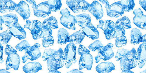 Wall Mural - seamless pattern of natural ice