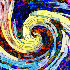 Wall Mural - Petals of Spiral Color