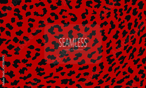Leopard Seamless Pattern Animal Print Vector Background Animal
