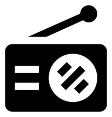 Wall Mural - Radio Station Vector Icon.eps