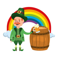 leprechaun with barrel