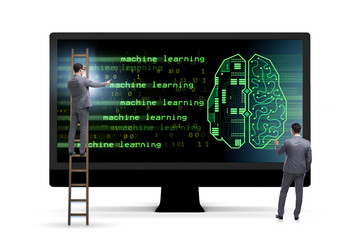 cognitive computing and machine learning concept