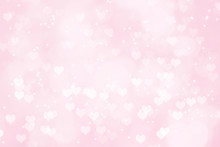 Heart Shape Bokeh Valentine Day Background