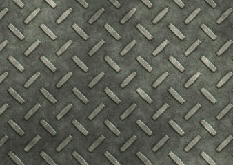 Poster - aged diamond plate floor