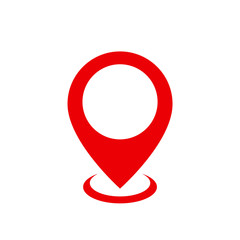 Poster - Pin map marker pointer icon, GPS location symbol – for stock