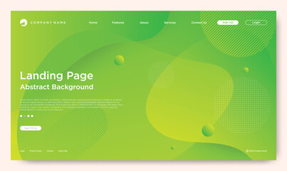 Sticker - website landing page, abstract background, gradient pattern and modern style