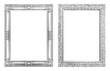 © phatthanit - Set 2 - Antique silver frame isolated on white background, clipping path