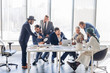 © alfa27 - international meeting. diverse business people are talking about global project. communication with prosperous foreign companies. friendship,