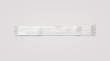 Blank White Knitted Scarf Mock Up, Isolated, 3d Rendering. Empty Wool Winter Accessory Mockup, Top View. Clear Woolen Muffler For Cold Weather. Casual Season Neckerchief Clothing Template.