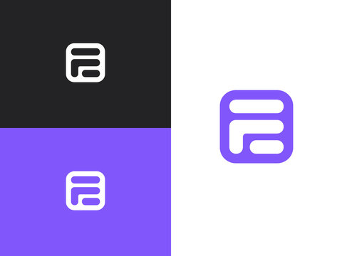 Initial letter E logo design template elements