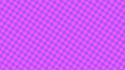 Wall Mural - Animated pink checkered table revolves around