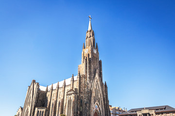 Poster - Canela Stone Cathedral (Our Lady of Lourdes church) - Canela, Rio Grande do Sul, Brazil