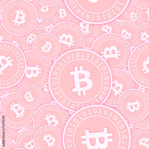 Dekoracja na wymiar  bitcoin-waluta-internetowa-miedziane-monety-bez-szwu-p