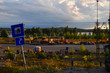 Train carriage yard in Ostersund in Northern Sweden
