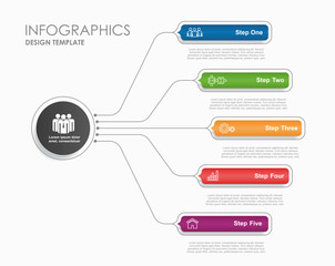 Infographic design template with place for your data. Vector illustration.