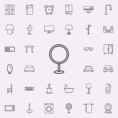 Poster - bath with shower glyph icon. Furniture icons universal set for web and mobile