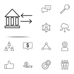 Poster - exchange icon. business icons universal set for web and mobile