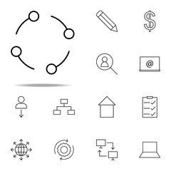 Poster - compound icon. business icons universal set for web and mobile
