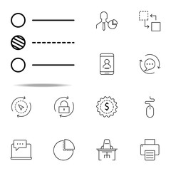 Poster - list icon. business icons universal set for web and mobile