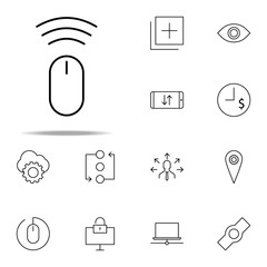 Poster - PC mouse icon. business icons universal set for web and mobile