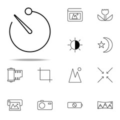 Poster - timer icon. photography icons universal set for web and mobile