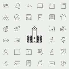Poster - school icon. school icons universal set for web and mobile