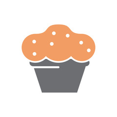 Poster - Cake icon on white background for graphic and web design, Modern simple vector sign. Internet concept. Trendy symbol for website design web button or mobile app