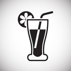 Poster - Beverage icon on white background for graphic and web design, Modern simple vector sign. Internet concept. Trendy symbol for website design web button or mobile app