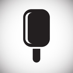 Poster - Ice cream icon on white background for graphic and web design, Modern simple vector sign. Internet concept. Trendy symbol for website design web button or mobile app