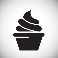 Poster - Cake icon on white background for graphic and web design, Modern simple vector sign. Internet concept. Trendy symbol for website design web button or mobile app
